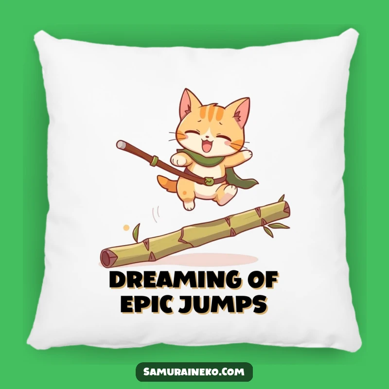 Funny Cat Warrior Pillow: Cozy Cuddles & Hilarious Feline Action!