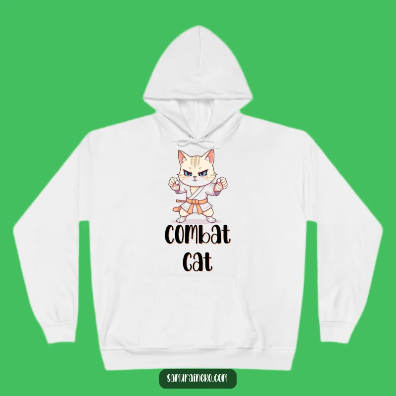 Funny Cat Martial Arts Hoodie: Comfy & Hilarious Warrior Stances, Great Gift