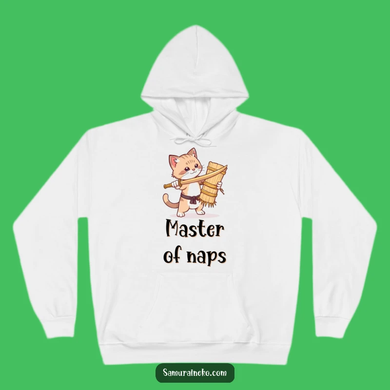 Funny Cat Warrior Hoodie: Cozy & Hilarious Feline Combat Gifts for Cold Days
