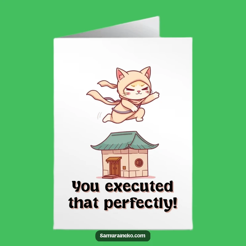 Celebrate their victory with ninja-like precision using this free printable congrats card. Print at home for a congratulatory message that's swift and stylish.