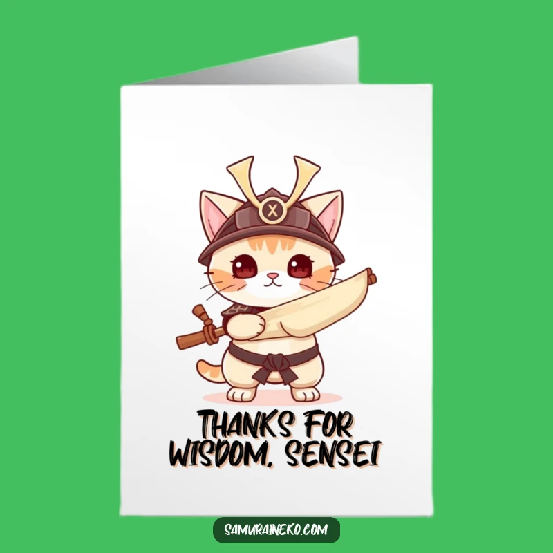 Wise Free Printable Cat Thank You Card: Scroll Master - DIY Gift!