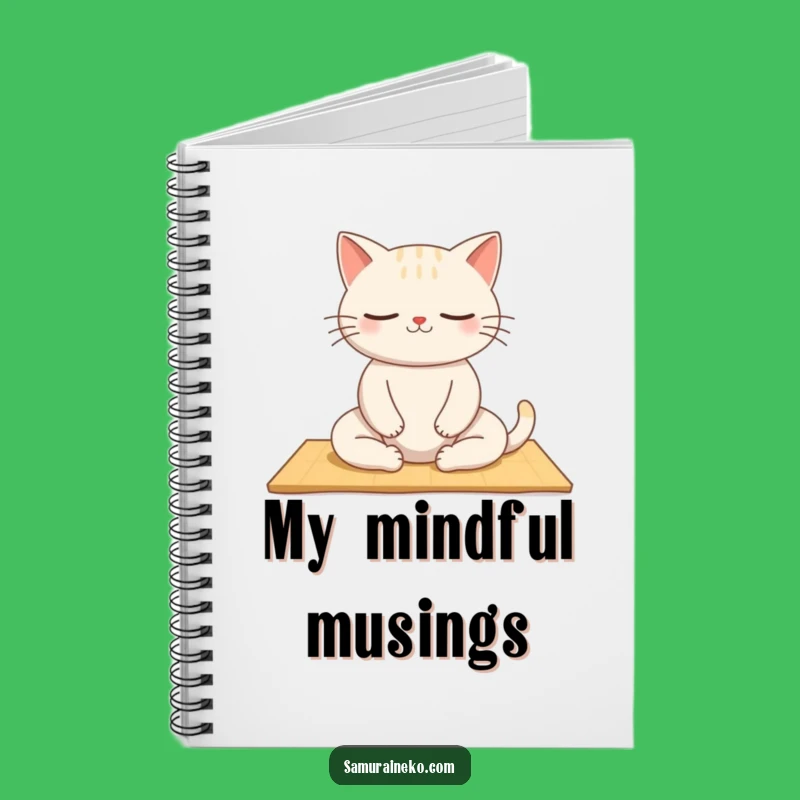 Funny Zen Cat Notebook: Jot Down Peace, Hilarious Feline Thoughts!
