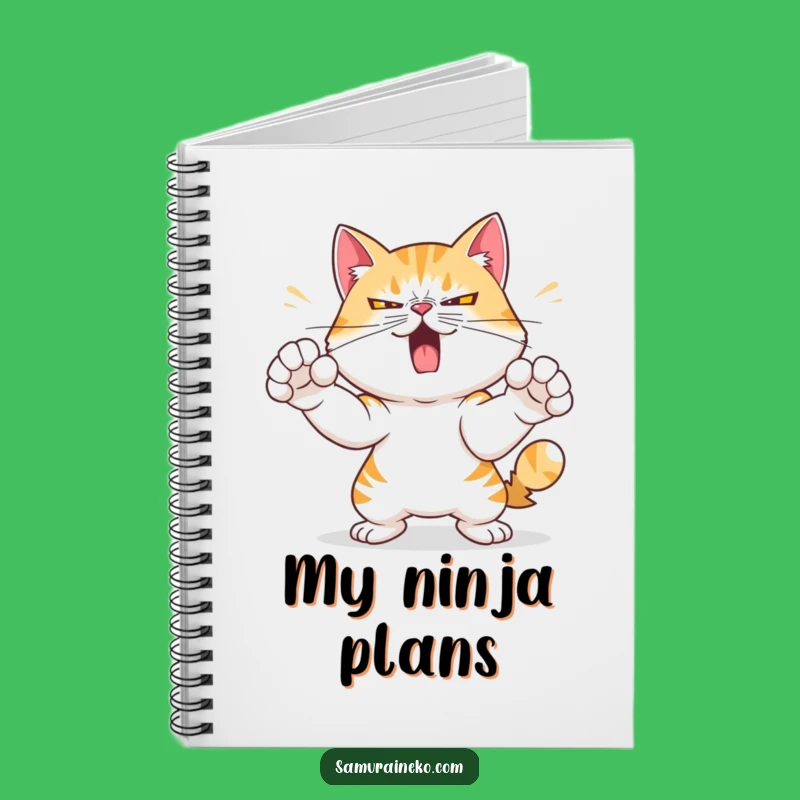 Funny Cat Strike Notebook: Focused Pages for Determined Ideas
