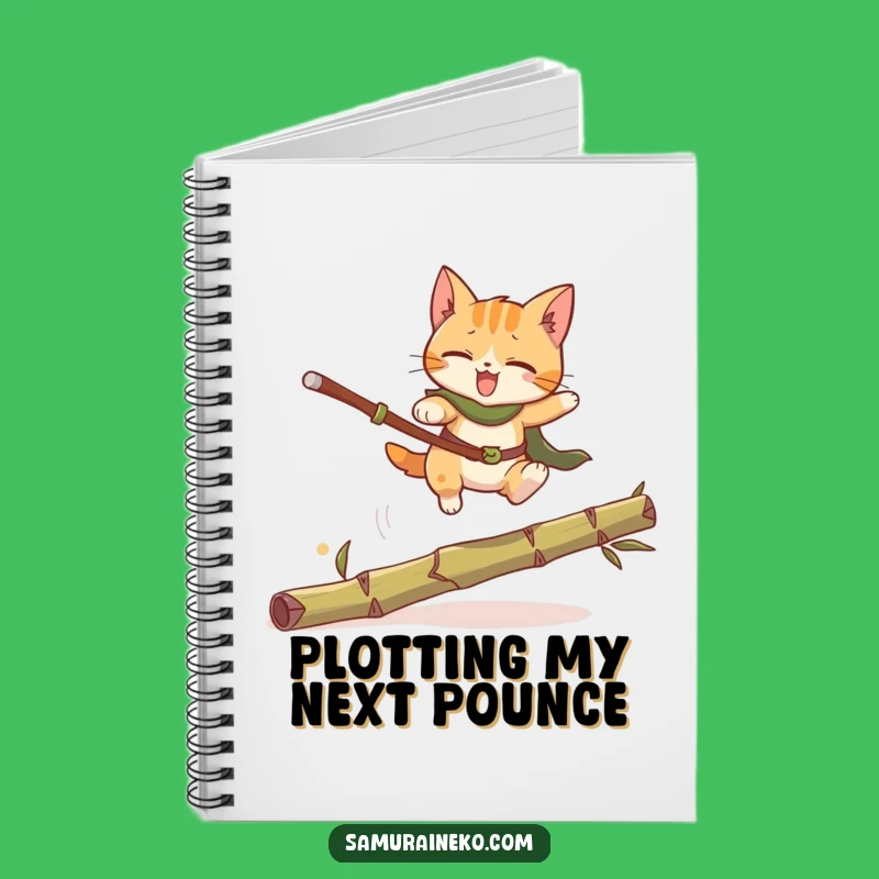 Funny Cat Warrior Notebook: Jot Down Ideas, Hilarious Feline Action!